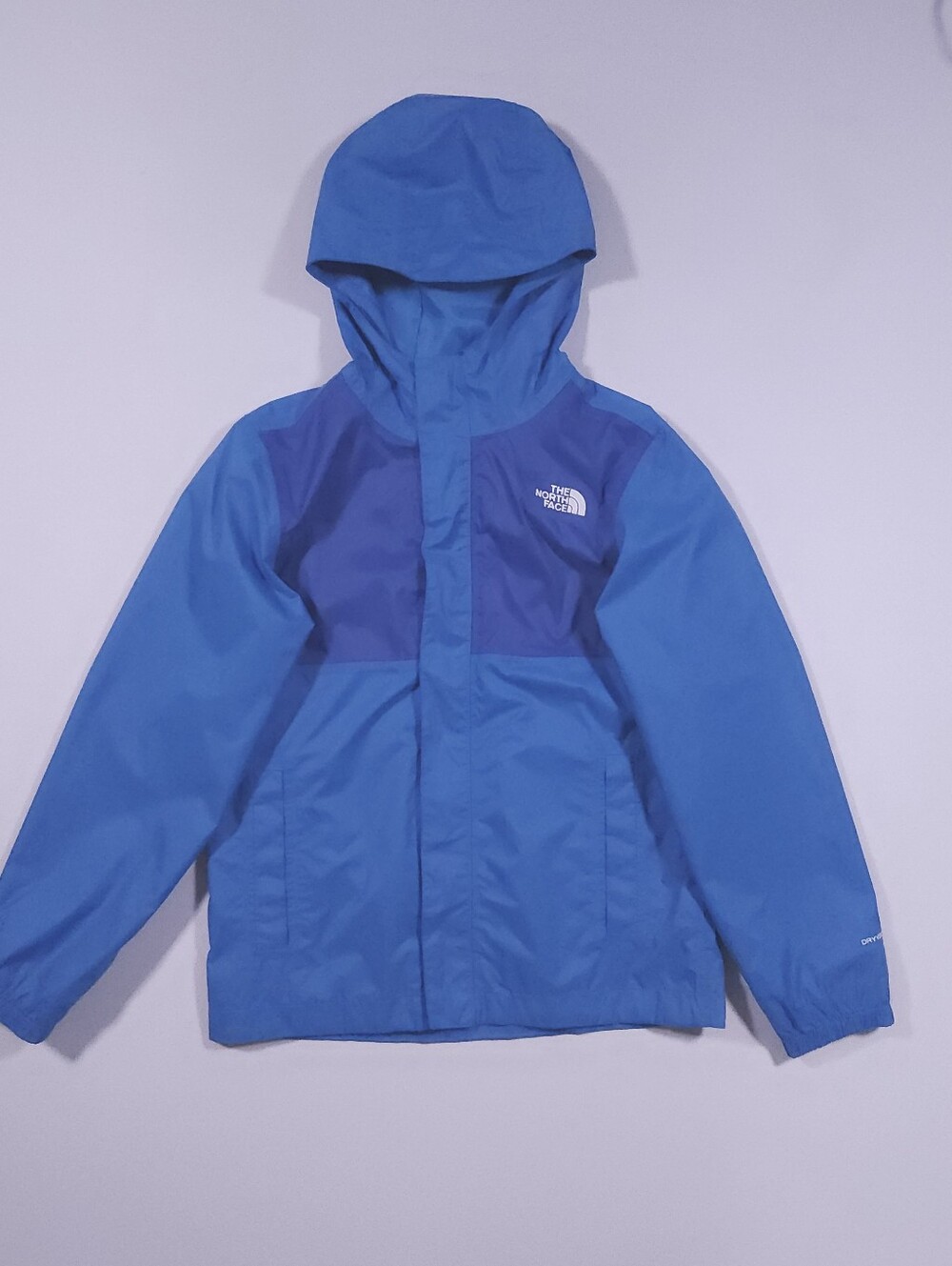 The North Face Boys M Antora Rain Jacket In Blue Excellent Condition.